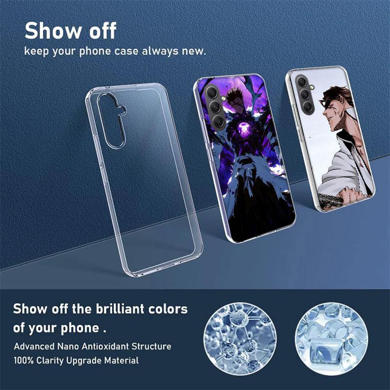 Bleach Aizen Sousuke Phone Case for Samsung A16 A26 A36 A56 A17 A37 A57 A07 A06 A02S A03 A04S A05S Galaxy Note 20 10 A50S A71 A5