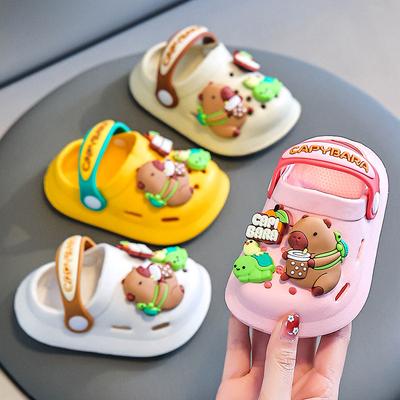 Baotou Cave Shoes Children Non-slip Soft Bottom Home Boys and Girls Slippers Baby Sandals Slippers Summer