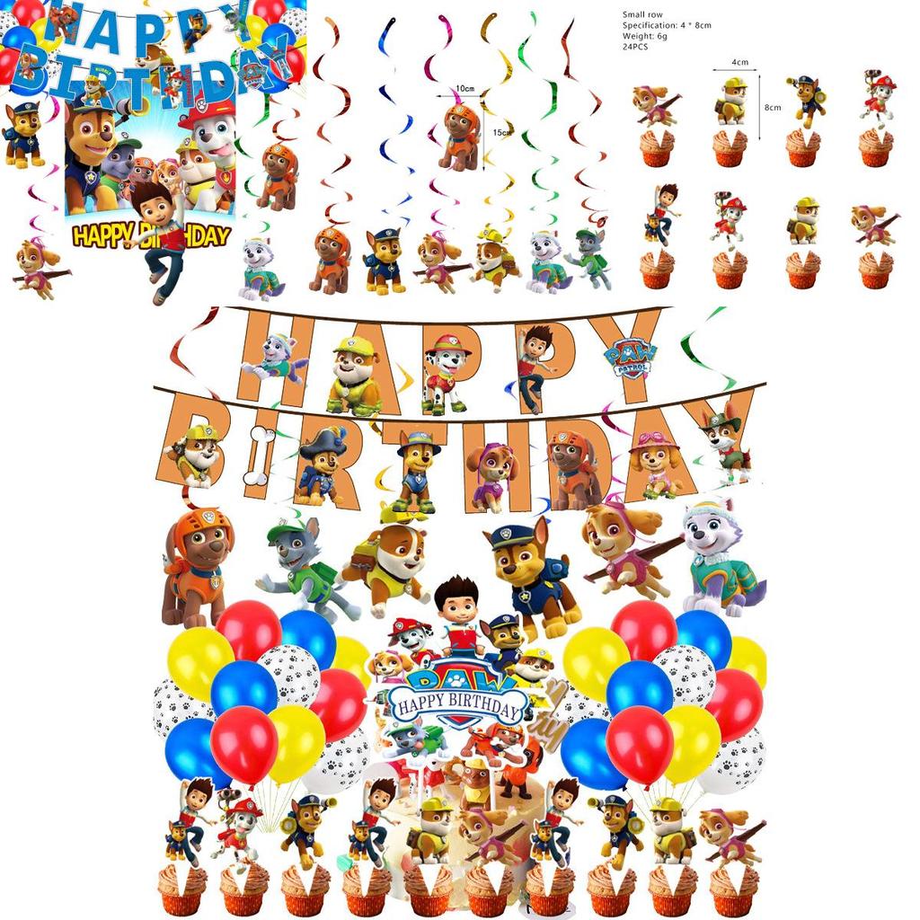 Lebhafte Paw Patrols Papier-Partyartikel für Kindergeburtstagsfeiern