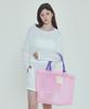 Roidesrois Two-Color Mesh Multi Bag (Pink/Purple)