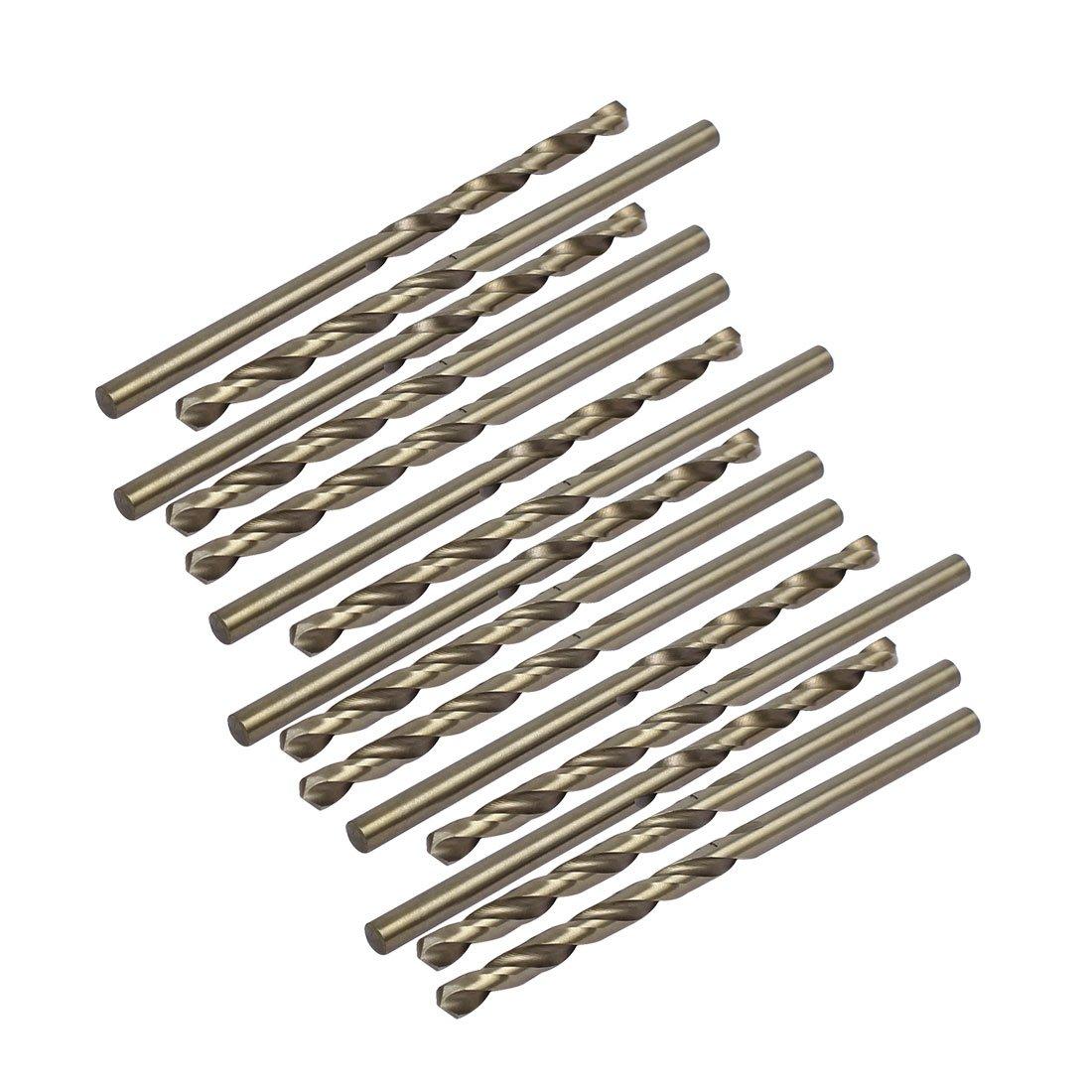 

uxcell Twist Drill Bit Spiral Rotary HSS Pack of 15 Bits, 3.4mm Diameter, Tool, Cobalt,