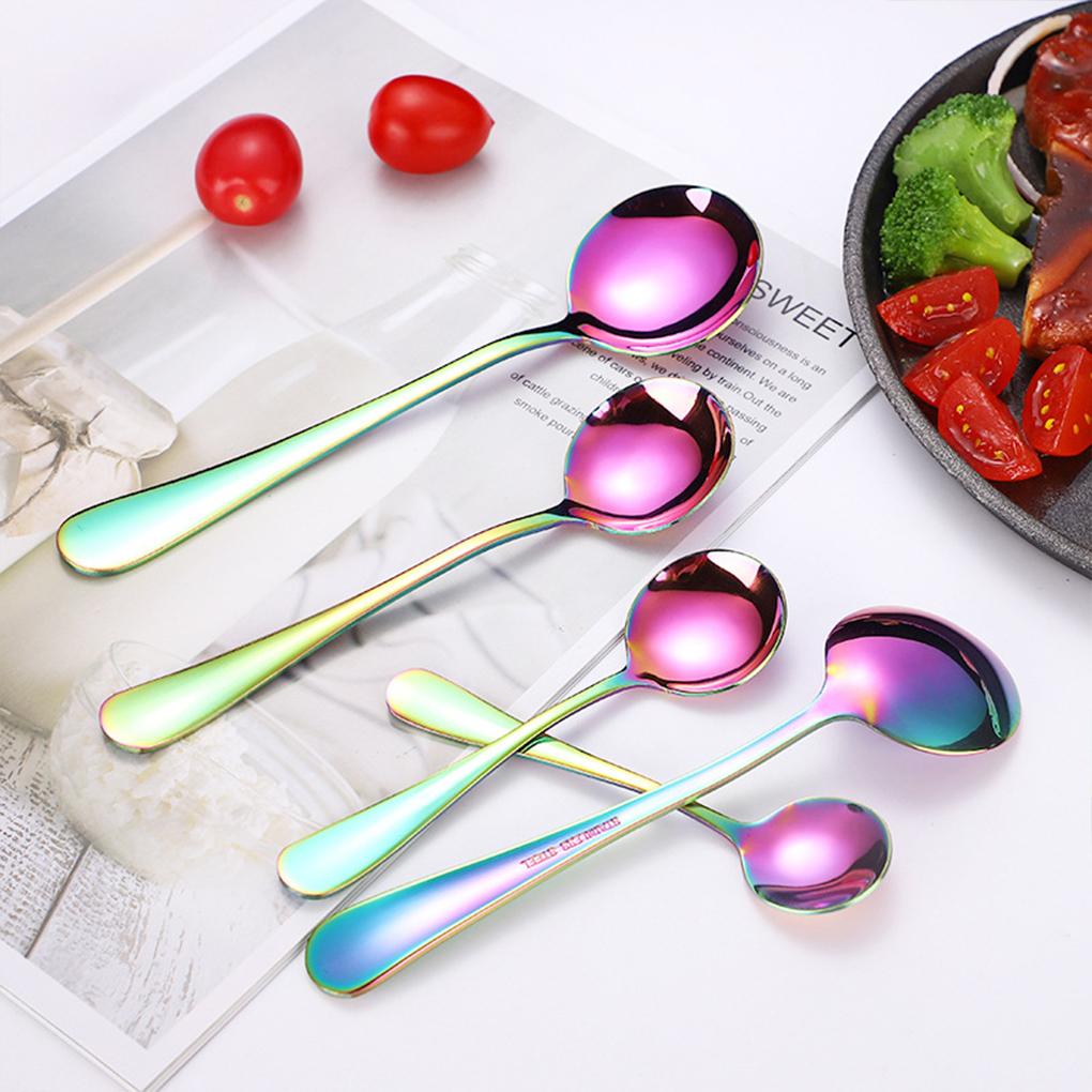Set di Stoviglie Forchette da Tavola Cucchiaino da Caffè Stoviglie Posate Decorative Senza Bave Liscio Durevole Lavabile