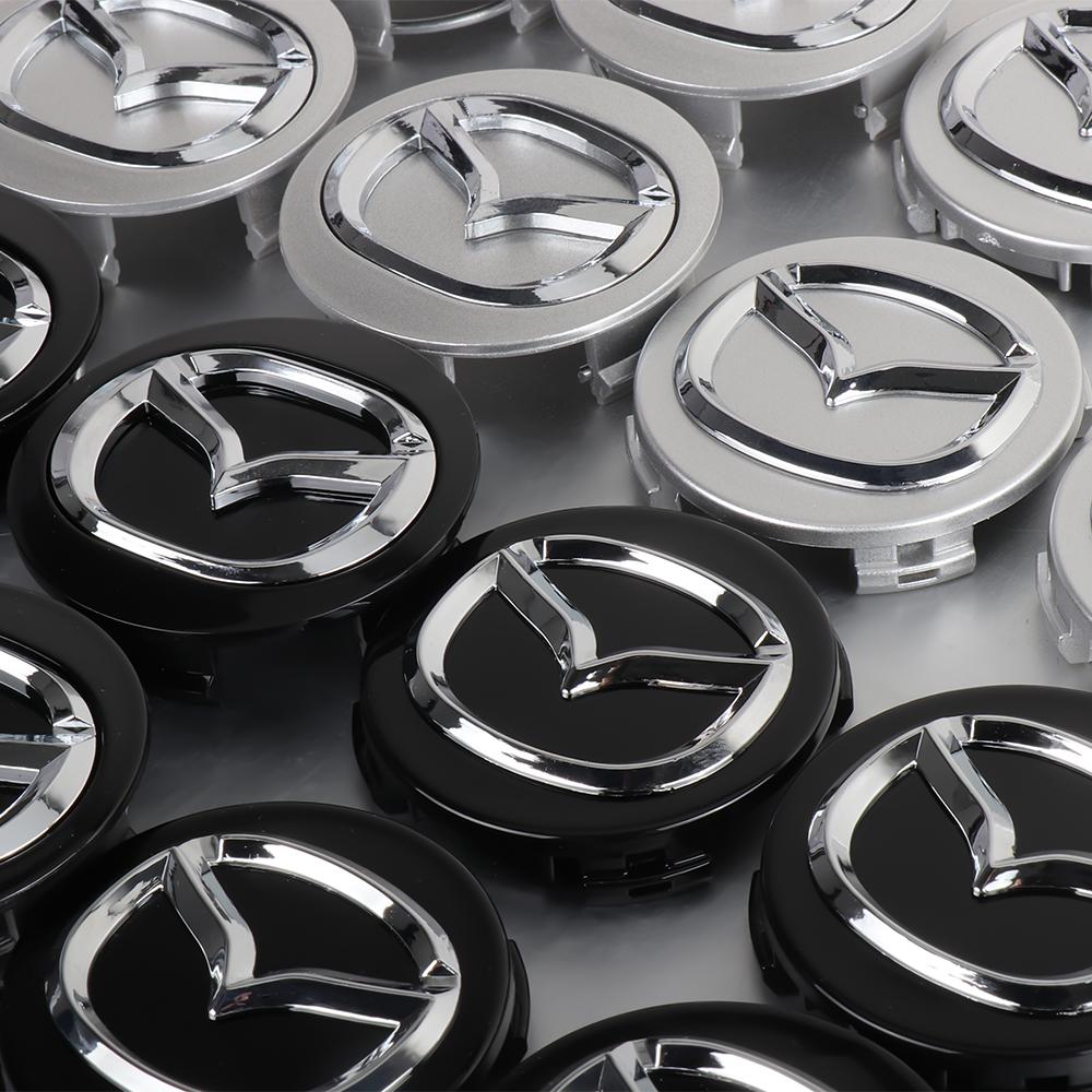 4pcs/SET 56mm 3D Styling Car Wheel Center Hub Caps Auto Rim Caps Covers Emblem For Mazda 3 Bk 6 Gh CX-5 CX30 MX-5 2 5 CX-3 GJ GL bg1