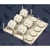 FS350049 1/350 WWII USN 5inch-38 Twin Mount Mk32 Without Blastbags (5 Set) 3D Pr Proportional Toy Model