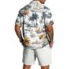 Men's Casual Lightweight Breathable Short-Sleeve Shirt And Shorts Set