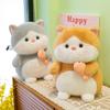 Toy Plush Cat Fish Hugging Doll Stuffed Animal Cartoon Kitty Home Gift Decor