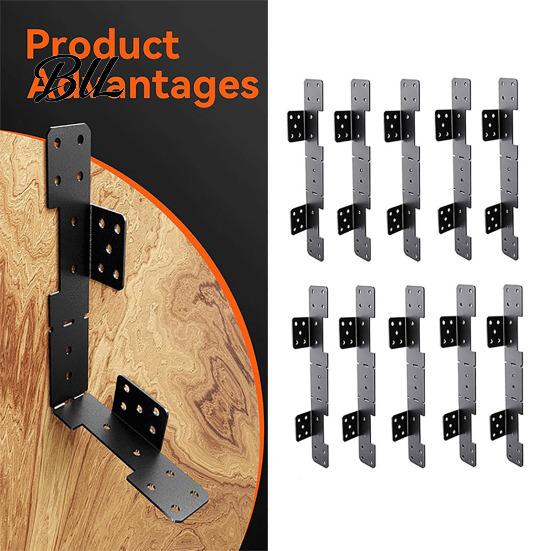 2x10 Treppenwange Hänger 10 Stück Winkel Schwerlast 18 Gauge Verstellbare Terrassenstütze Metallverbinder für 2x12
