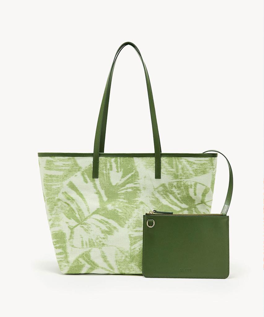 Clave Sofia Green Tote Bag