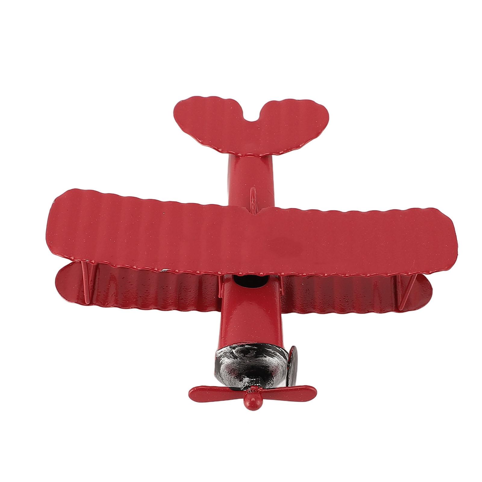 

Винтажная модель самолета, железный арт-украшение для центральной консоли автомобиля, украшение для торта, фотография Pr Red