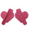 Silicone Lip Glaze Back Holder Heart Shaped Protective Case Phone Lipstick Holder  Women Girl