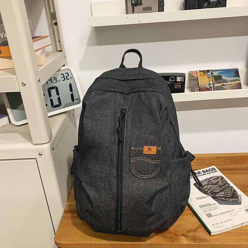 Trendy Brand Backpack Men'S Large-Capacity Backpack College Student Computer Bag High School Junior High School Student Schoolbag Women'S Travel Bag