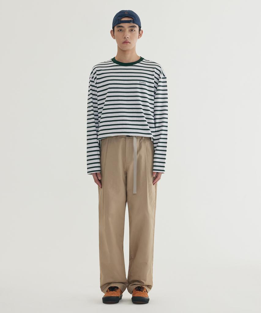 COVERNAT Striped Long Sleeve Green