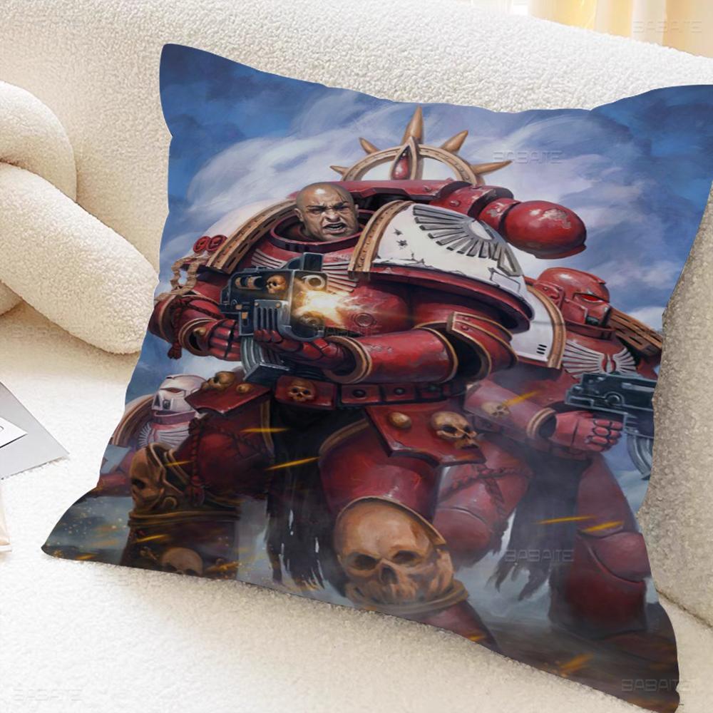 Game W-Warhammers Cushion Cover Car Throw Pillow Case For Sofa Car Christmas Gift 40x40cm 45x45cm