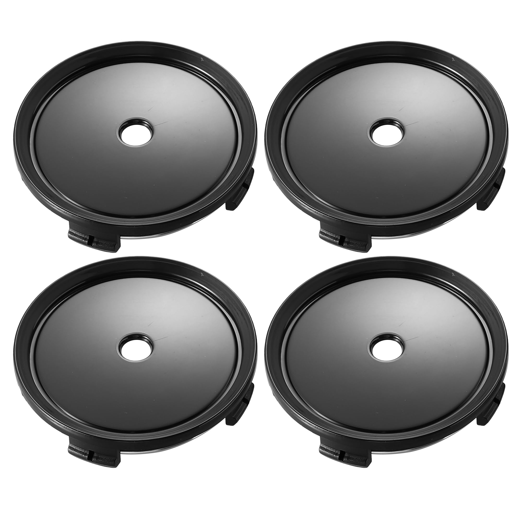 

uxcell Крышка ступицы колеса автомобиля для автомобиля Черная 4 зажима Наружный диаметр 75 мм 4 шт. чёрный