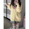Spring-Fall JK Uniform Knit Cardigan Sweater Set for College Girls