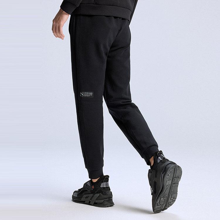 Anta Solid Color Loose Fit Joggers Men Bottoms Black 152217310-2