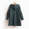 Fashion Women's Casual Coat Autumn and Winter New Loose Hooded In The Long Fashion Warm Velvet Coat