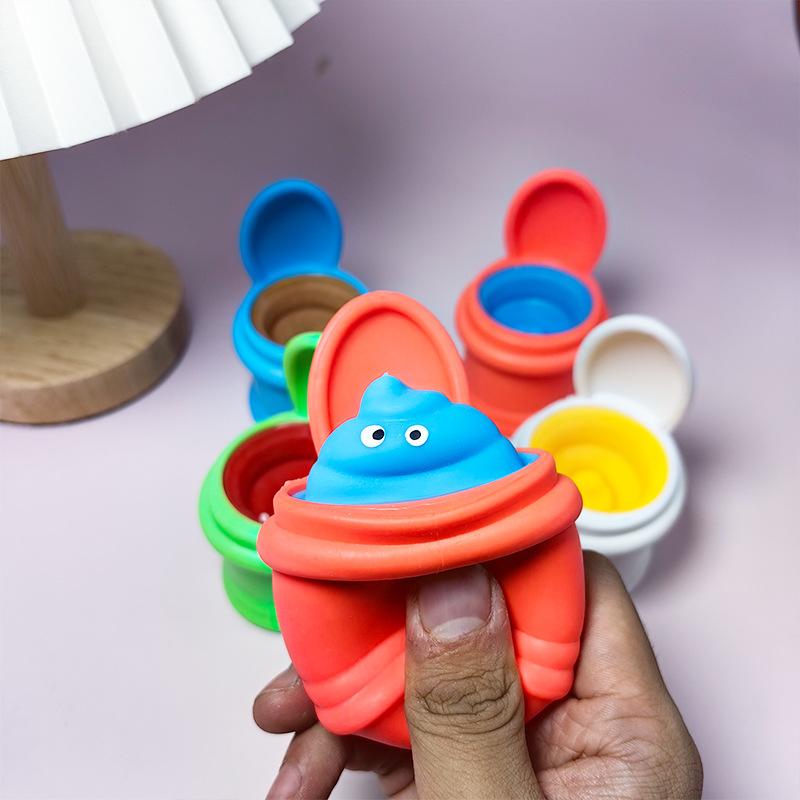 Creative Squeeze Toilet Poop Squishy Novelty Prank Hand Squeeze Toy For Stress Relief And Funny Trick