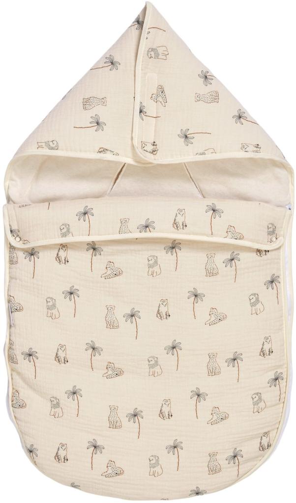 Babynest - CANDIDE - 70 cm - 0/3 Monate - Weiß mit Tiger-Muster