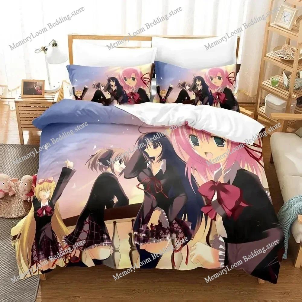 Anime Series Popular Student Council's Discretion Bedding Set Full/Queen Size Duvet Cover Pillowcase Kids Bedroom Decor Soft Set