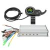 1000W 36V 48V Brushless Speed Motor Controller LCD Round Display with Thumb Throttle for Electric