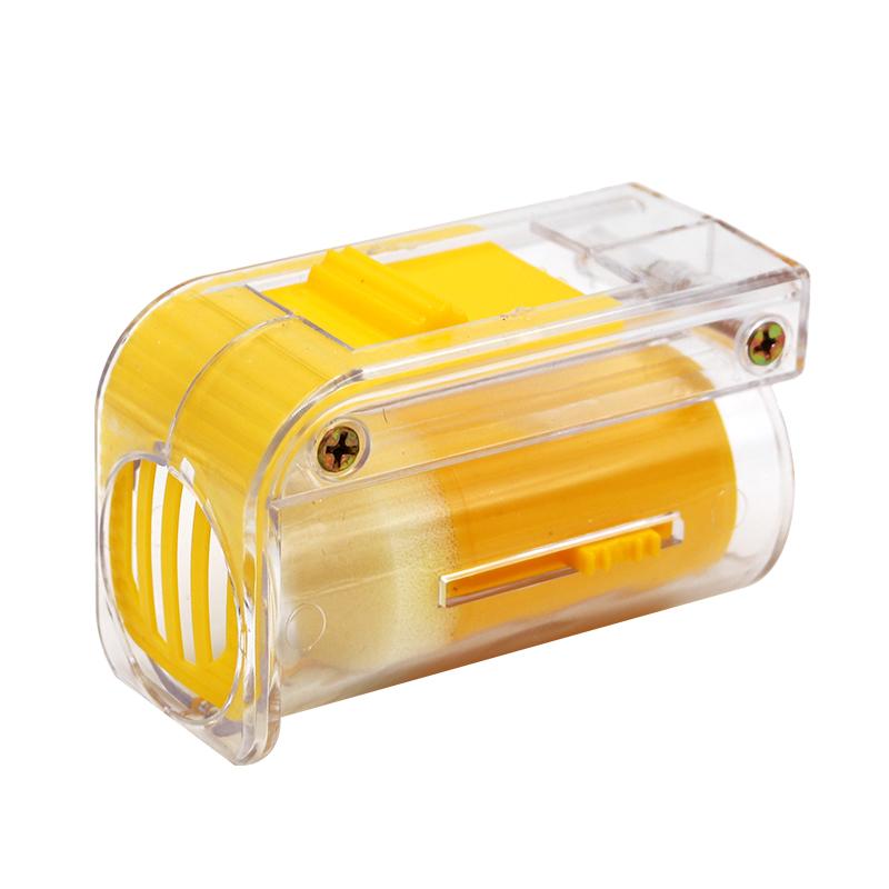 1Pcs Bee Queen Marking Bottle Bee Mark Cage Plastic One Handed Marking Catcher with Plunger Plush Garden Beekeeping Supplies