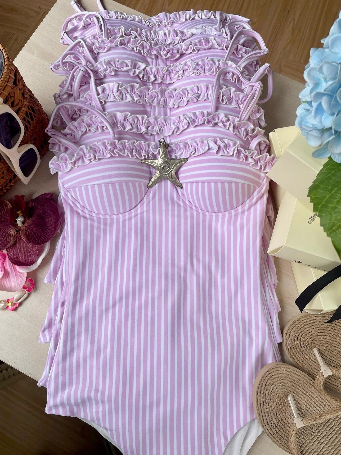 Swimsuit  s conservative belly cover Japanese version swimsuit Fashion and thin Thai sexy hot spring swimsuit M