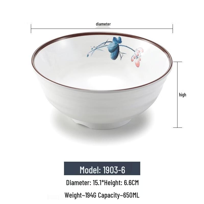 Chinese Style Melamine Noodle Bowl