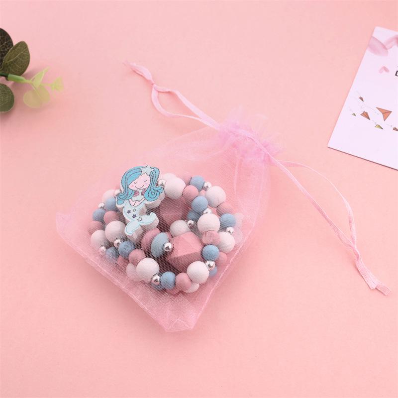 Colorful Cartoon Unicorn Beaded Necklace - Cute DIY Handmade Accessory for Girls
