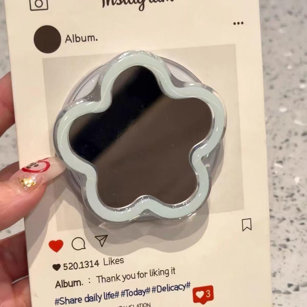 

Милый магнитный держатель для телефона с цветком Звезда KT Масштабируемый кронштейн-зеркало для iPhone 15/Samsung Подходит MagSafe Настольная ленивая подставка-держатель