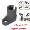 3/8" 22MM Offset Oxygen Sensor Socket Wrench Oxygen Sensing Wrench Oxygen Sensor Auto Repair Removal Tool Oxygen Sensor Socket