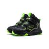 Li-Ning Cloud Non-Slip Rebound Lightweight Shock Absorbing High-Top Outdoor Shoes Kids Shoes Black Green YKNT150-5