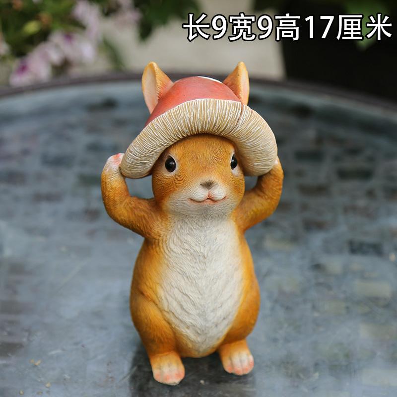 Resin Bunny Animal Cute Rabbit Desk Decorative Home Accessories Miniature Animals Decorative Kawaii Figurine