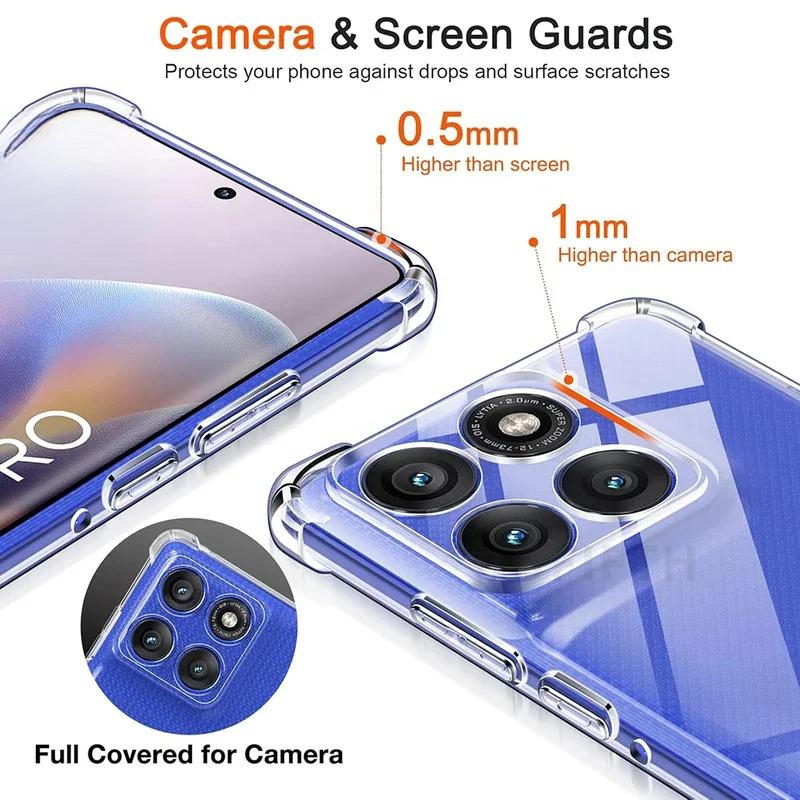 For Motorola Moto Edge 50 Neo Edge50Neo Edge50 50Neo S50 S 50 Case Airbag Clear Silicone Soft Back Cover Mobile Phone Cases Capa