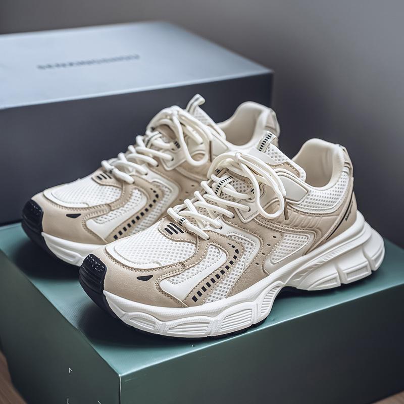 Summer High-End Trend Fashion Dad Shoes Versatile Casual Shoes Four Seasons Men'S Breathable Comfortable Deodorant Increased