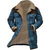 Autumn and winter men's coat suede color matching jacket multi-pocket coat 1 color doma