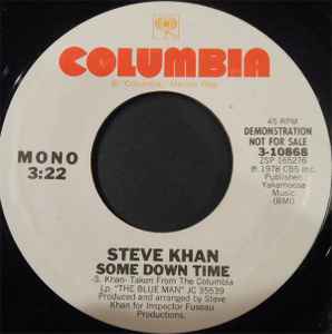 

7inch Record STEVE KHAN - Some Down Time 310868PROMO Columbia 1978 US Jazz Used