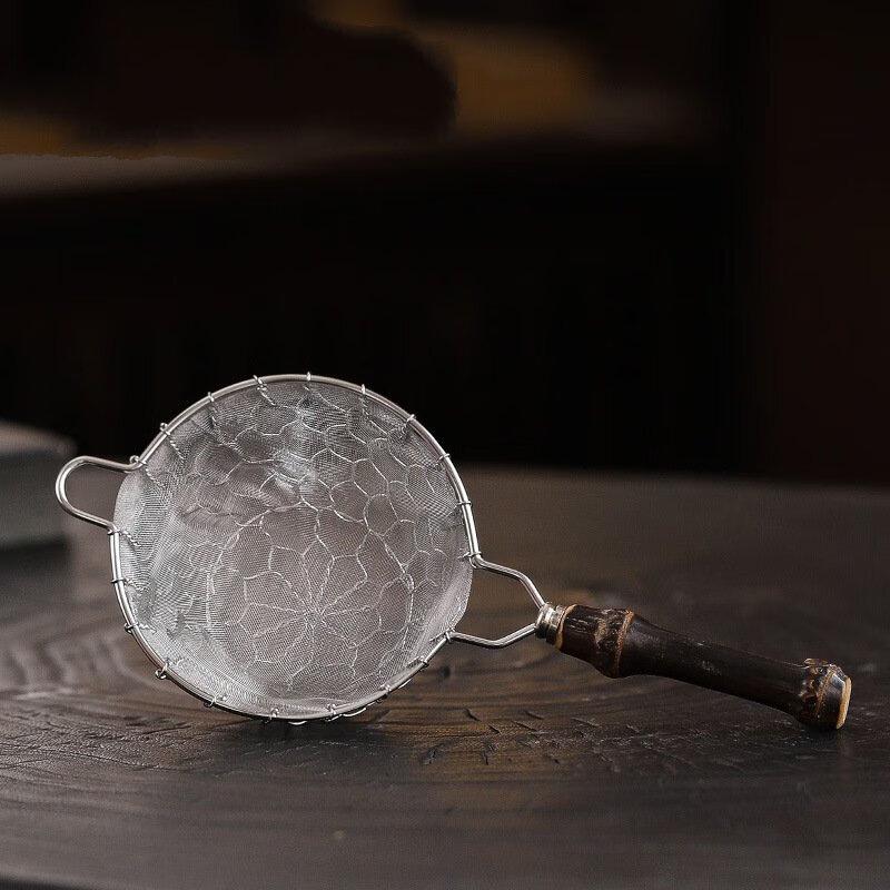 Bamboo Handle Tea Strainer