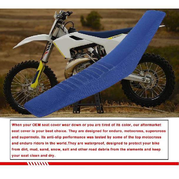 JY Racing Anti-slip Seat Cover Set for Husqvarna FC250 FC350 FC450 TC125 TC300 TC250 TX300 FX350 FX450 2016 2017 2018 Gripper