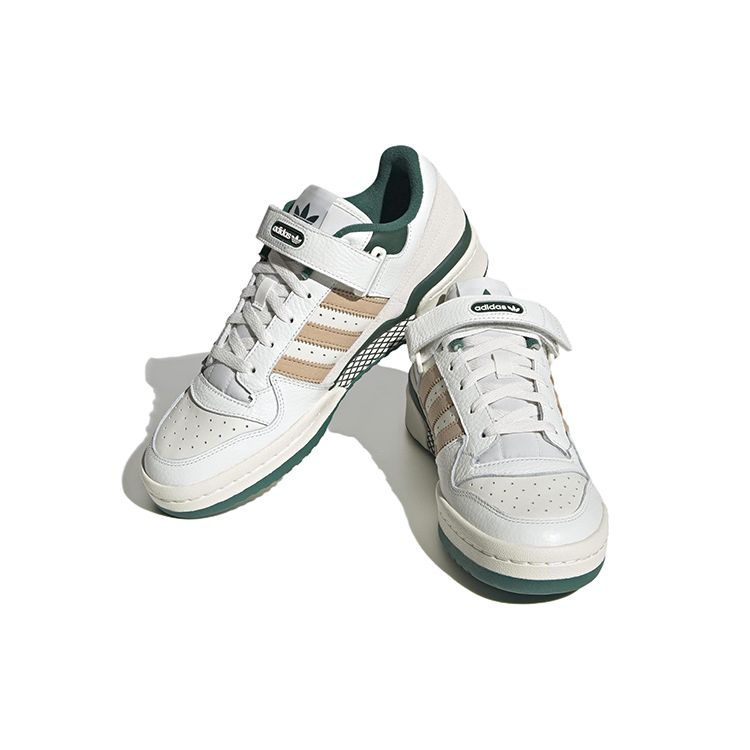 Adidas Originals Forum Low Top Sneakers Unisex Sneakers White Green Brown IE4585