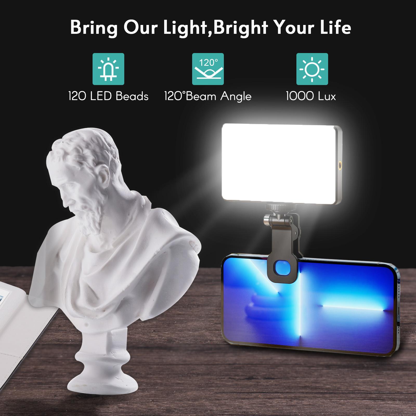 

RGB Video Light 2500K to 9000K Brightness 20 Special Scene Lighting Effects Portable LED Photography Light for PC Tablet Phone