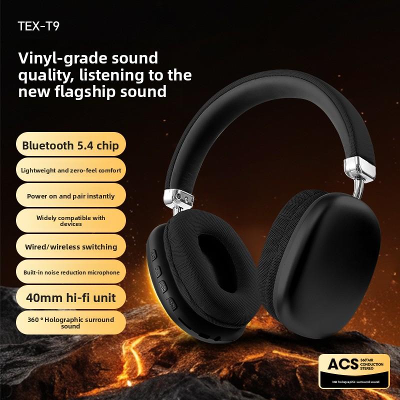 Head-mounted New Wireless Bluetooth Earphones Active Noise Cancelling Gaming Headset Compatible with Android Apple Samsung