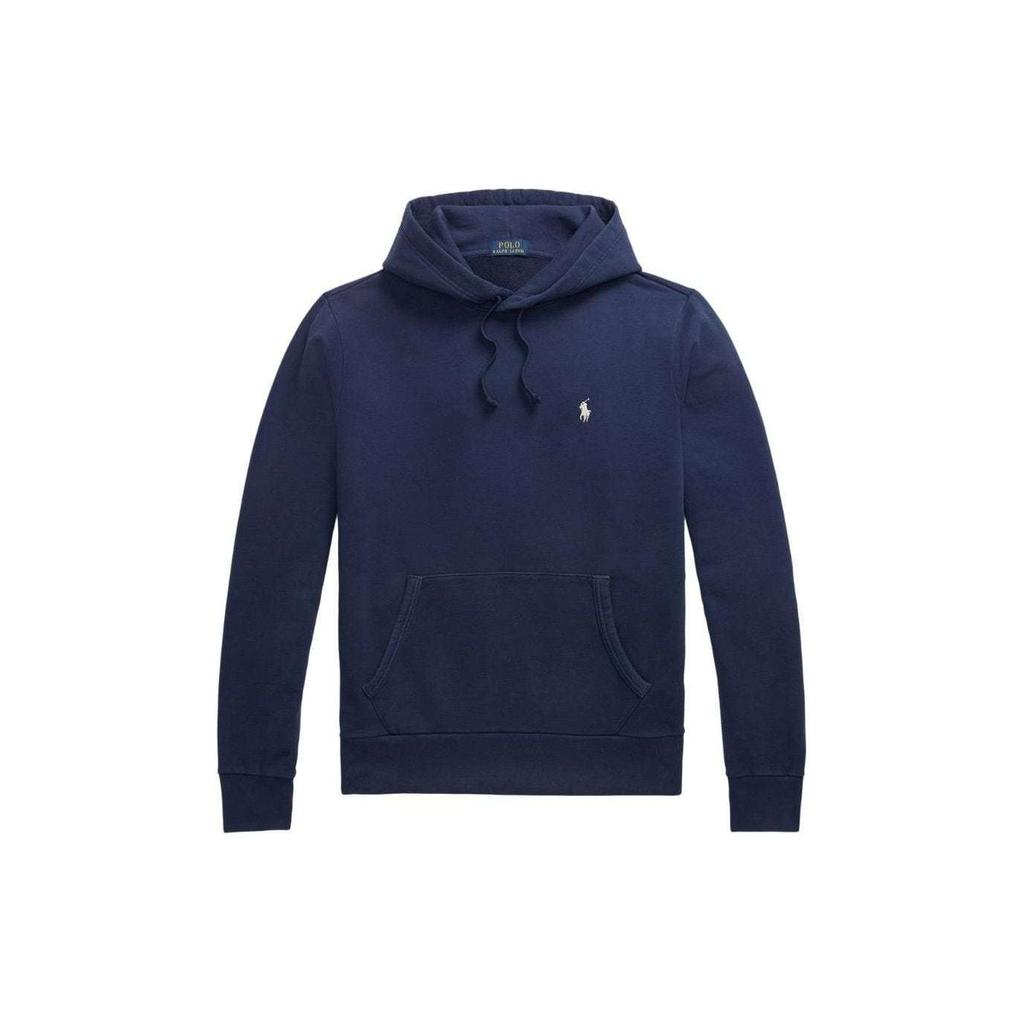 Polo Ralph Lauren Solid Color Small Pony Embroidered Hoodie Men Hoodies Navy-Blue 710916690-018