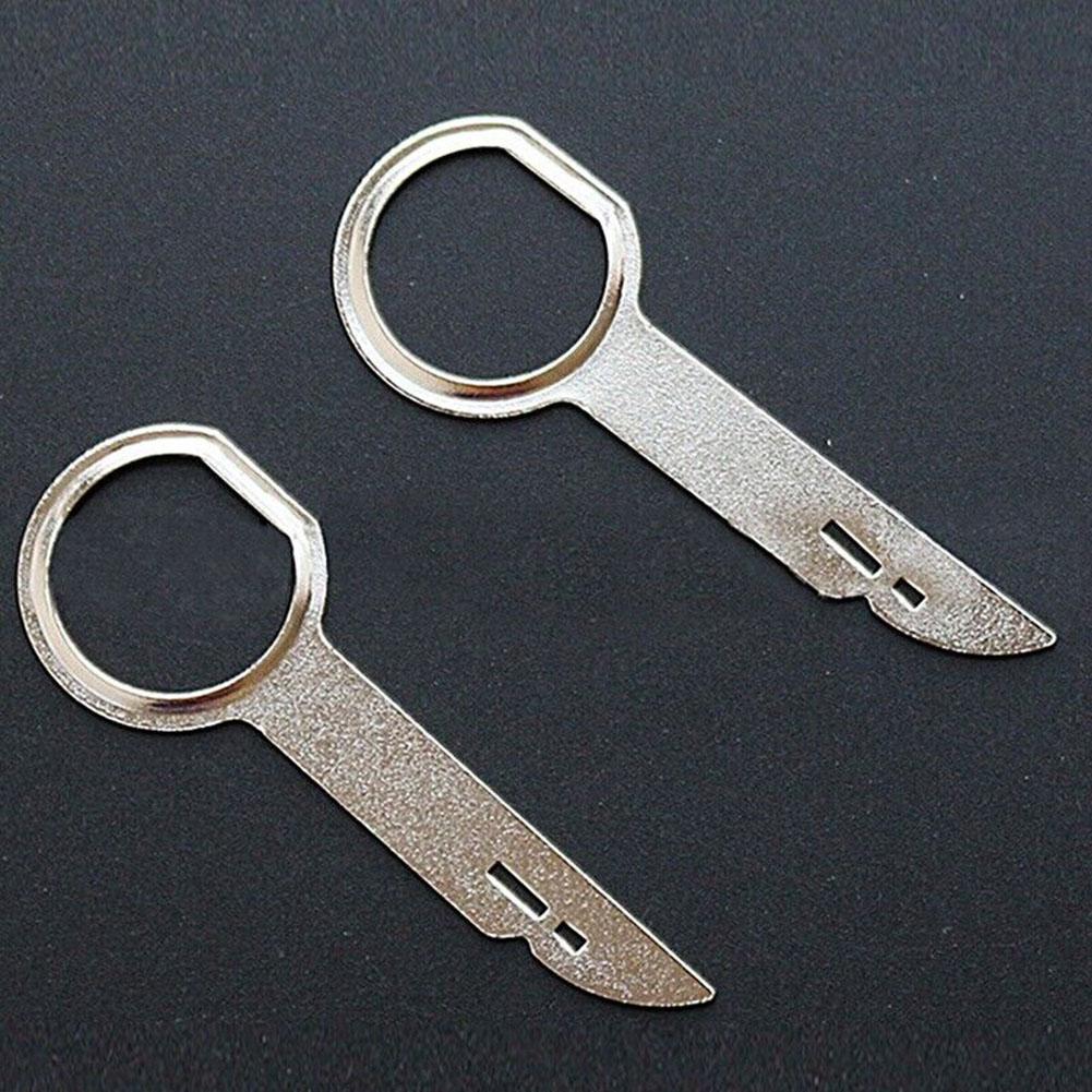 Car Extraction Kit Metal Car Radio Removal Tool Radio Release Tool Release Keys Universal Practical To Use Audio
