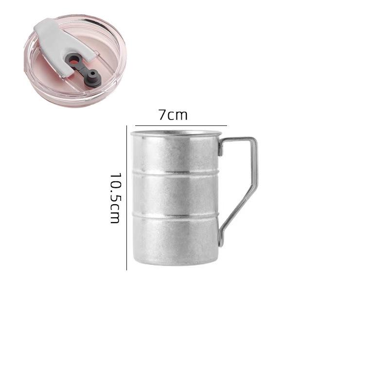 Boccale da Birra Retrò in Acciaio Inossidabile 304 con Manico – Tazza Creativa per Personalità da Esterno