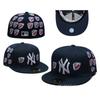 Nová baseballová čepice Vyšívaná týmová čepice Americká liga Basketbalová čepice Korejská Chao Hip Hop Kreslená s plochým okrajem