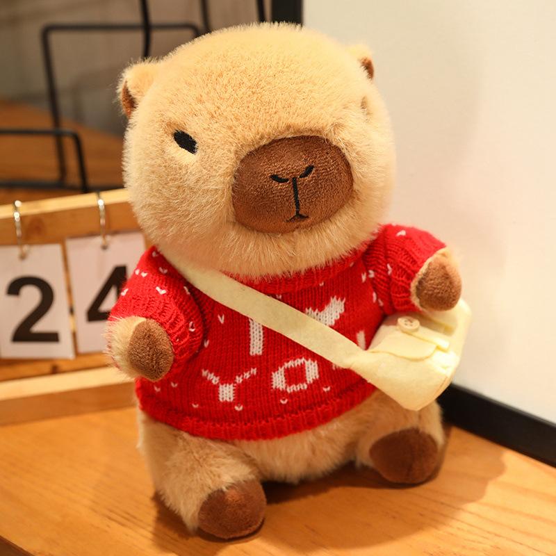 Capibara Capybara Doll Plush Toy Clothing Capybara Sleeping Pillow Ragdoll Funny Birthday Gift