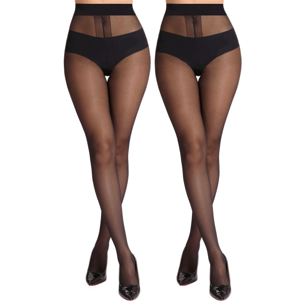 Ultra-Thin Anti-Snagging T-Crotch Stockings - Multiple Sizes 20D for Women