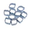 100 × Double Ear Hose Clips Water Fuel Air Clamps for 5-31MM Zinc Plated Assortment Box with Pliers Tool