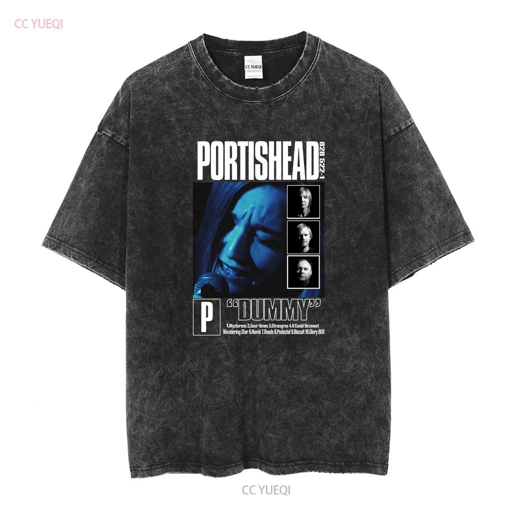Portishead Dummy Vintage 90s T Shirt Rock Trip hop Band long or short sleeves vintage Washed Casual Slightly Comfortable
